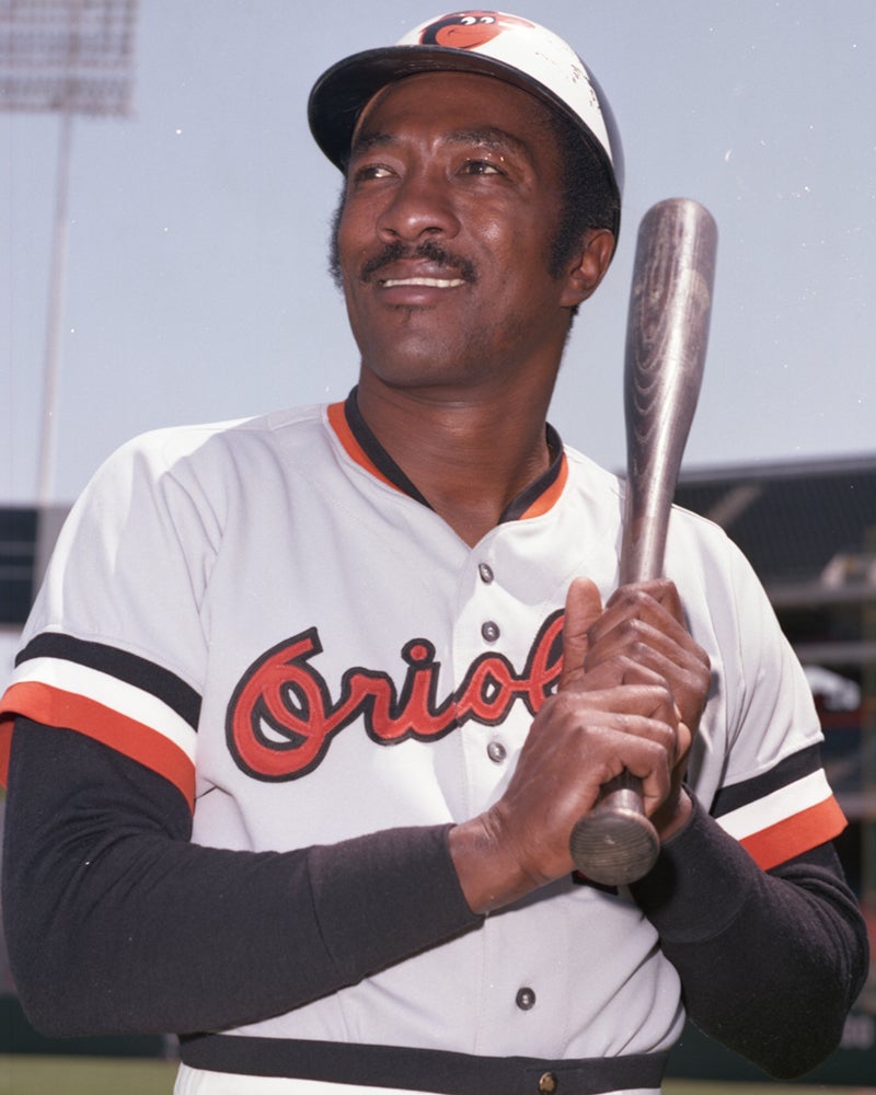 Posed portrait of Pat Kelly in Orioles uniform